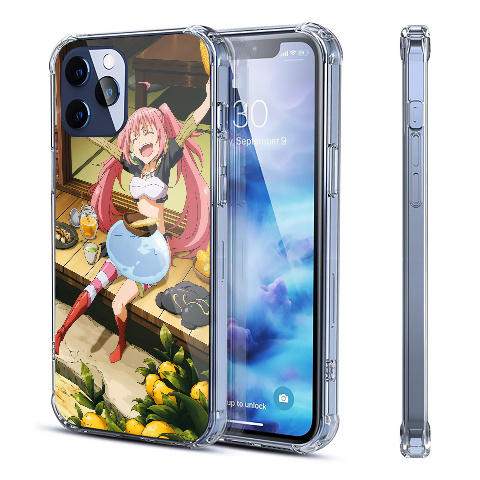 （画像用） 転スラ Regarding Reincarnated to Slime 【iPhone 12シリーズ対応】透明スマホケース（クリアソフトケース）